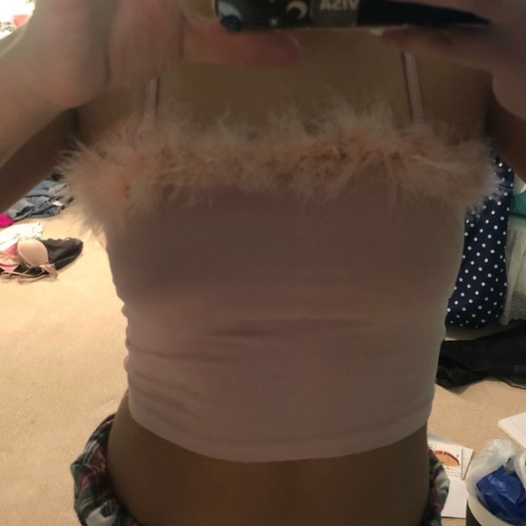 zaful light pink crop top - Picture 2 of 3